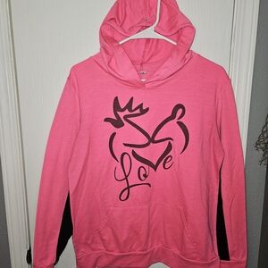 Pink Love Graphic Hoodie